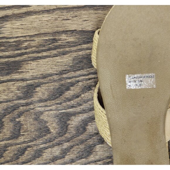 DV Dolce Vita Womens Geeya Flat Slide Sandal GEEYA Natural Brown 8M - Picture 6 of 9